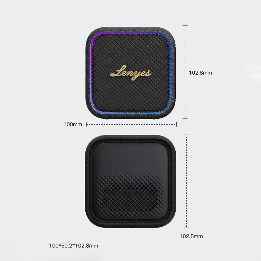 Lenyes S890 RGB Işıklı | Su Geçirmez Mini OTG-TWS Bluetooth Hoparlör v5.3