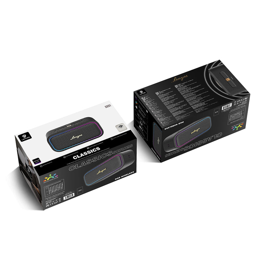 Lenyes S891 RGB Işıklı | Su Geçirmez 80W OTG-TWS Bluetooth Hoparlör v5.3