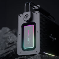 Lenyes Titan 2 Serisi RGB Işıklı Çift Mikrofonlu TWS Bluetooth Speaker Hoparlör v5.3 5000mAh