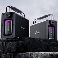 Lenyes Titan 2 Serisi RGB Işıklı Çift Mikrofonlu TWS Bluetooth Speaker Hoparlör v5.3 5000mAh