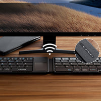 Lenyes WK109 | Sessiz Tuş Tasarımlı Touch Pad’li Katlanabilir Kablosuz Klavye