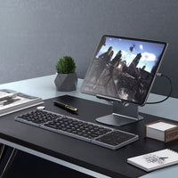 Lenyes WK110 | Sessiz Tuş Tasarımlı Num Touch Pad Özellikli Katlanabilir Kablosuz Klavye