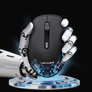 Lenyes WS105 Sessiz Ergonomik Çift Bluetooth + 2.4G Kablosuz Mouse 1600 DPI