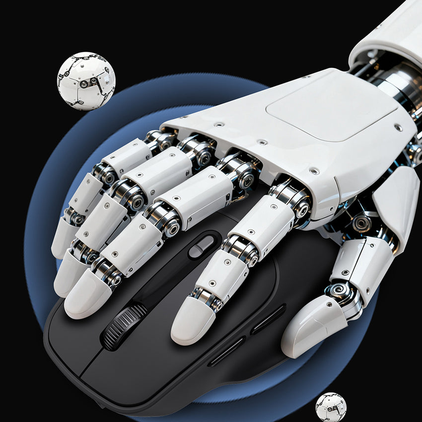 Lenyes WS105 Sessiz Ergonomik Çift Bluetooth + 2.4G Kablosuz Mouse 1600 DPI