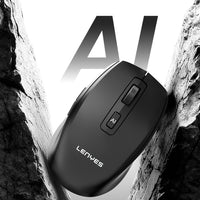 Lenyes WS106 Yapay Zeka Destekli Çift Bluetooth + 2.4G Kablosuz Mouse 1200 DPI