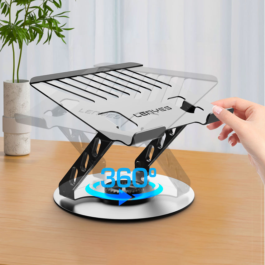 Lenyes CR190 Katlanabilir Laptop Standı | 360° Dönebilir & Ergonomik
