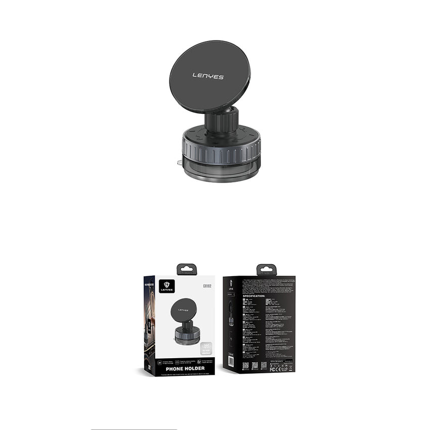 Lenyes CR192 Vakumlu Magnetik Telefon Tutucu | 360° & N52 Mıknatıs