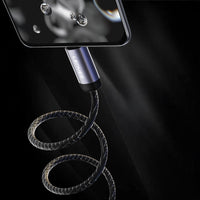 Lenyes LC537 | 27W Type-C to Lightning Örgülü Hızlı Şarj Kablosu | 1M