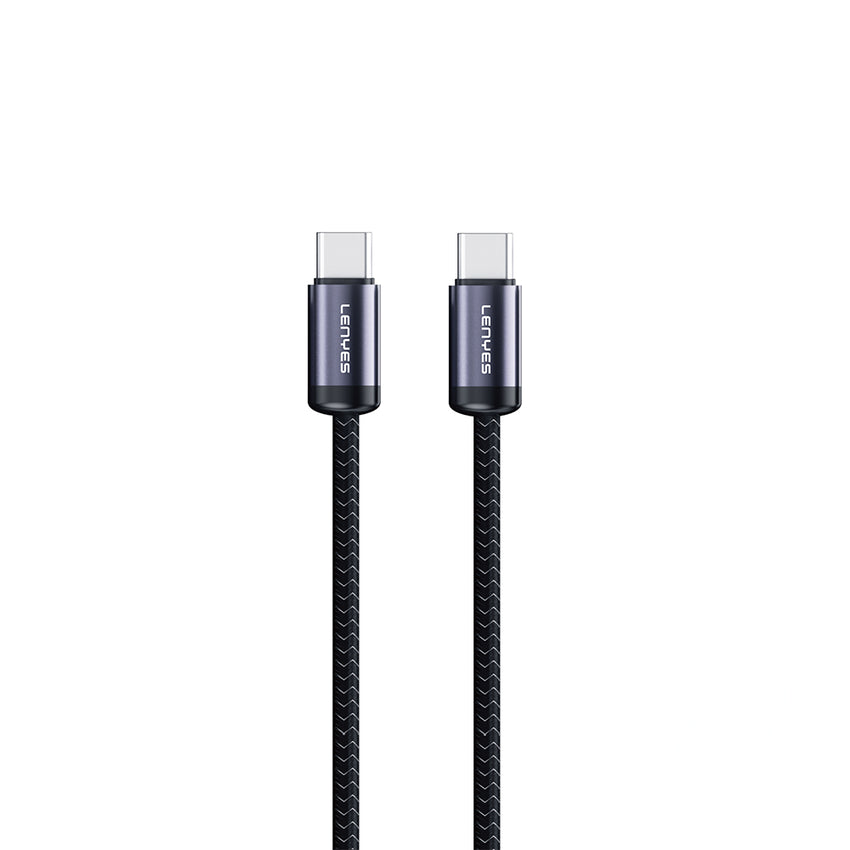 Lenyes LC537 | 60W Type-C to Type-C Örgülü Hızlı Şarj Kablosu | 1M
