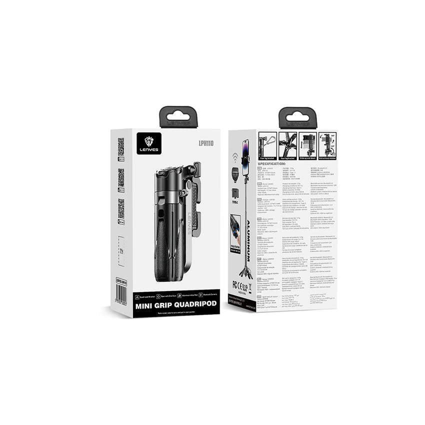 Lenyes LPH110 | Bluetooth 5.2 Kumandalı Tripod & Selfie Çubuğu