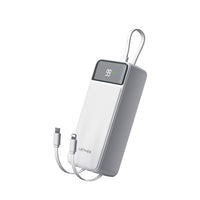Lenyes PX355D Dijital LED Ekranlı Type-C ve Lightning Kablolu Powerbank 22.5W 30.000mAh